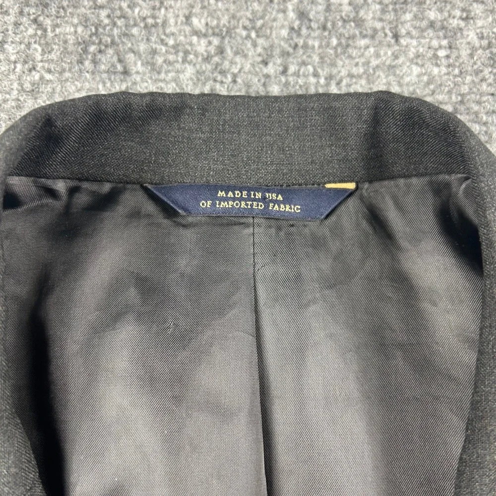 Brooks Brothers Blazer Mens 40S Charcoal Gray Brooksease Wool Sport‎ Coat USA